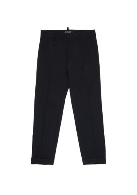 Pantalone con targhetta logo DSQUARED2 JUNIOR | DQ2276 D0A8ADQ900